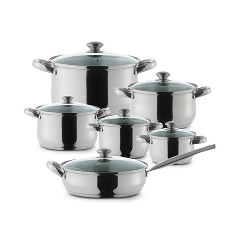Batería de Cocina Acero Inoxidable Prime 12 piezas 