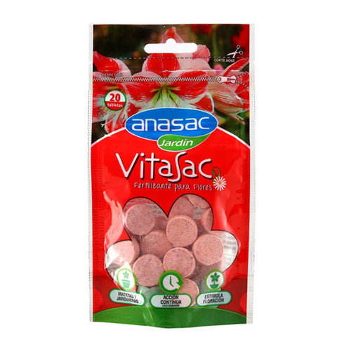 Fertilizante Vitasac Flores 20 pastillas 
