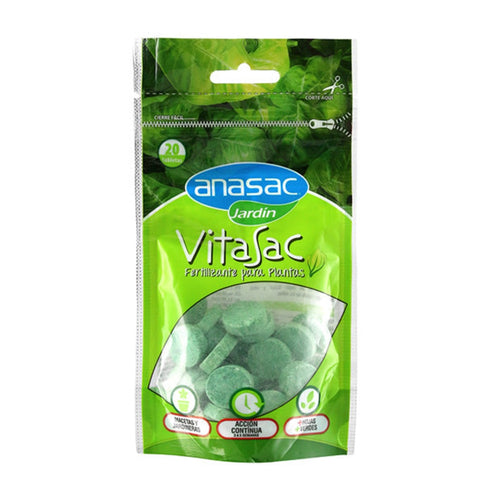Fertilizante Vitasac Plantas 20 pastillas 