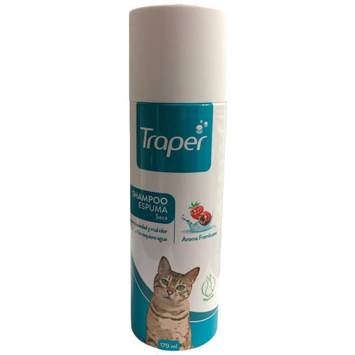 Shampoo Espuma Seca para Gato Aroma Frambuesa 170ml 