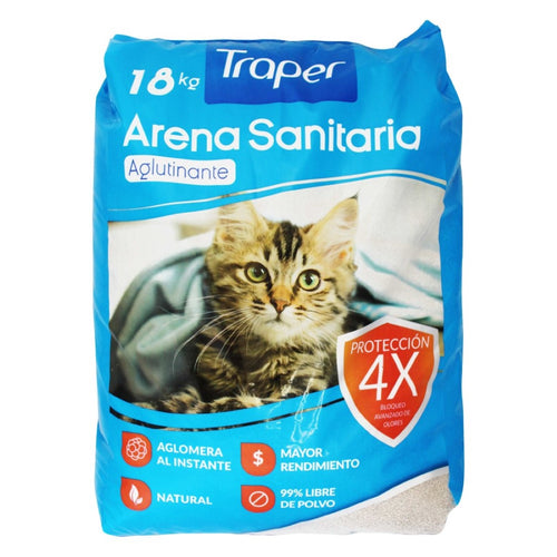 Arena para Gatos Aglutinante 18kg 