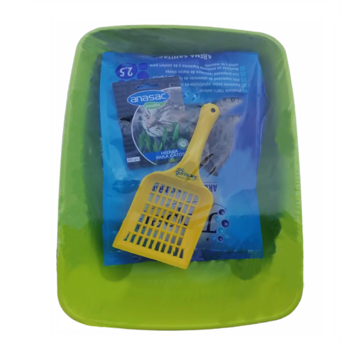 Pack Arena para Gatos con bandeja y pala 2.5kg 
