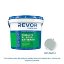 Esmalte al Agua Satinado Pintamax 1 Gl (3.78lt) Gris Simple 