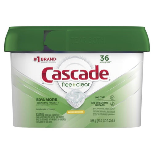 Detergente para Lavavajillas Free and Clear 36 capsulas 