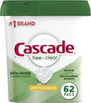 Detergente para Lavavajillas Free and Clear 62 capsulas 