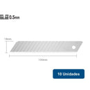 Repuesto cuchillo 18mm 15 segmentos LBD-10 10un. 