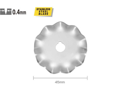 Repuesto cuchillo rotativo ondulado WAB45-1 45mm 1un. 