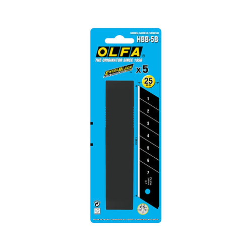Repuesto cuchillo 25mm Black HBB-5B 5un. 