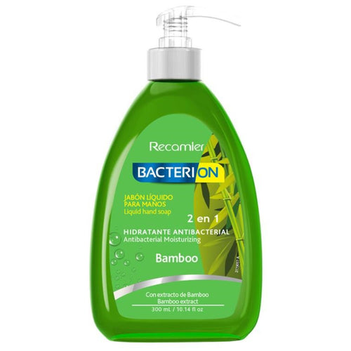 Jabón Hidratante Antibacterial con dispensador 300ml Bambu 