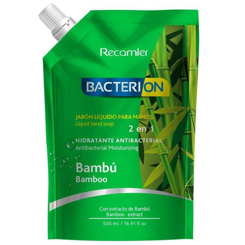 Jabón Hidratante Antibacterial Recarga 500ml Bambu 