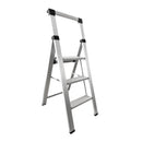 Escalera / Taburete plegable aluminio 300kg ultra liviano 3 peldaños 