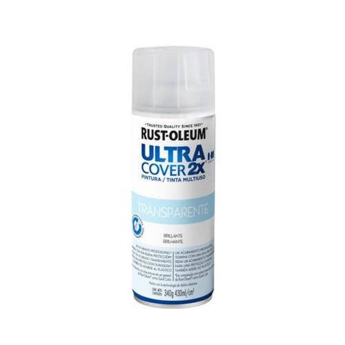 Pintura en Aerosol Ultra Cover 2X 340grs Transparente Brillante 