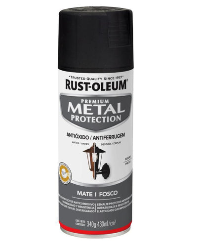 Pintura en Aerosol Metal Protection 340grs Mate Negro 