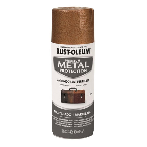 Pintura en Aerosol Metal Protection 340grs Martillado Marrón 