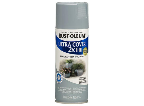 Pintura en Aerosol Ultra Cover 2X 340grs Gris Invierno Brillante 