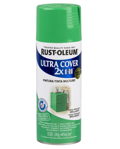 Pintura en Aerosol Ultra Cover 2X 340grs Verde Primavera Brillante 