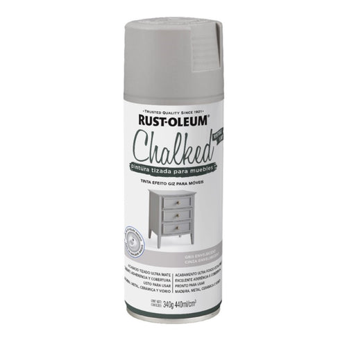 Pintura en Aerosol Chalked Tizada 340grs Gris Envejecido 