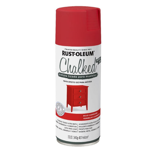 Pintura en Aerosol Chalked Tizada 340grs Rojo Campestre 