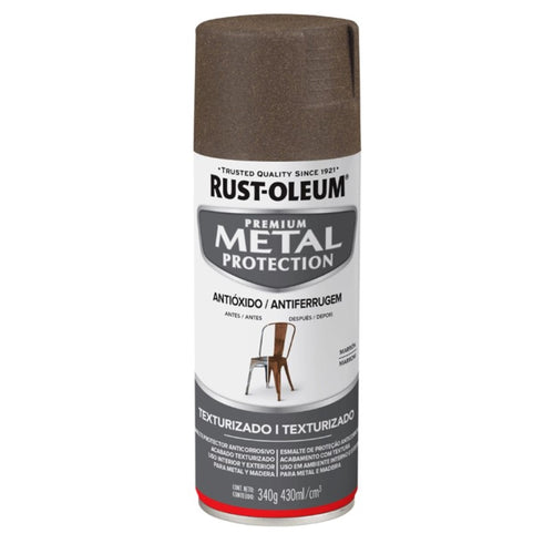 Pintura en Aerosol Metal Protection Texturado 340grs Marrón 