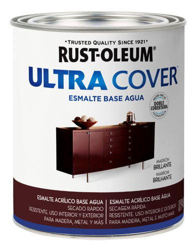 Esmalte al Agua Ultra Cover 946ml Marrón Brillante 