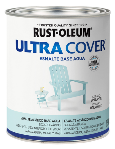 Esmalte al Agua Ultra Cover 946ml Oceano Brillante 