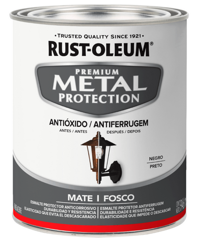 Esmalte Anticorrosivo Metal Protection 946ml Negro Mate 
