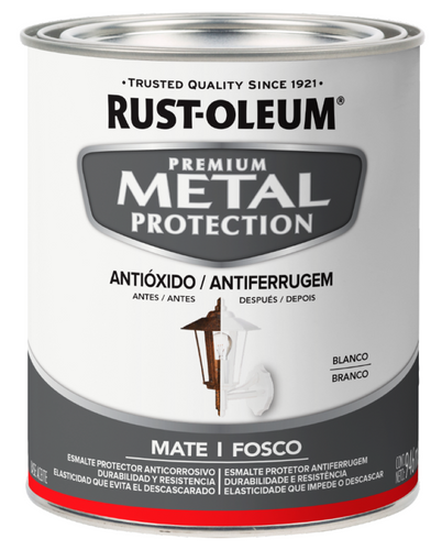 Esmalte Anticorrosivo Metal Protection 946ml Blanco Mate 