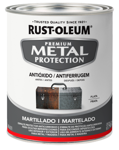 Esmalte Anticorrosivo Metal Protection 946ml Plata Martillado 