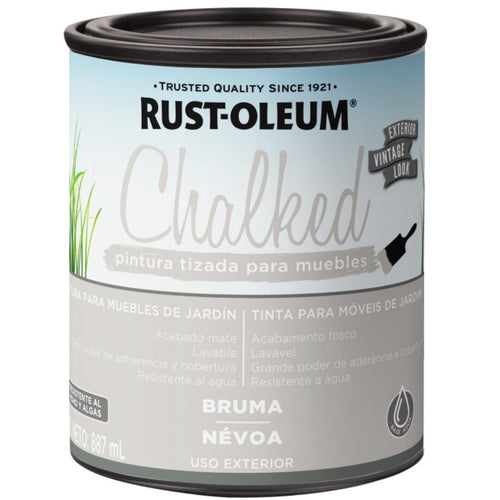 Pintura Chalked Tizada Exterior Base Agua 877ml Bruma 