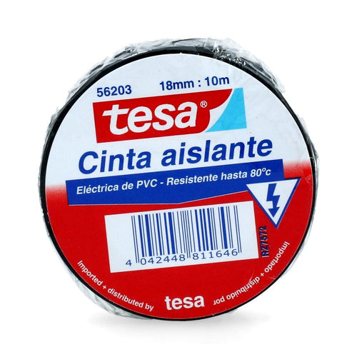 Cinta Aislante Eléctrica 18 Mm 10 Mt Negro D5421