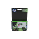 CARTUCHO TINTA 670XL CZ119AL MAGENTA 3525/4615/4625 (6852064968912)