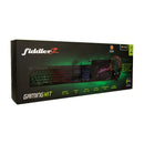 Set Gamer Teclado + Mouse + Audifonos + Mouse Pad 4 piezas 