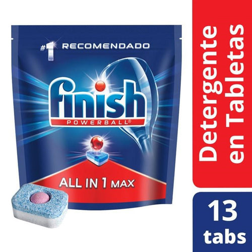 Detergente en Tabletas para lavavajillas Powerball 13un. 