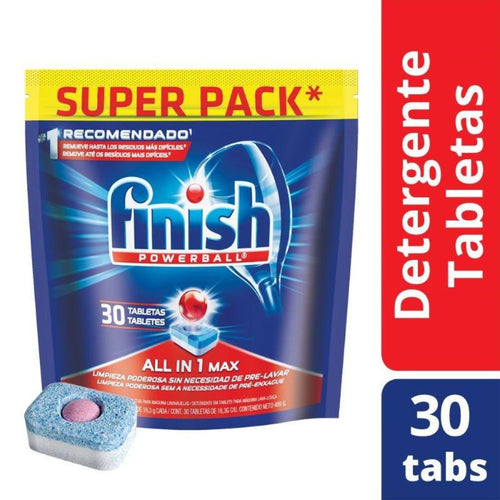 Detergente en Tabletas para lavavajillas Powerball 30un. 