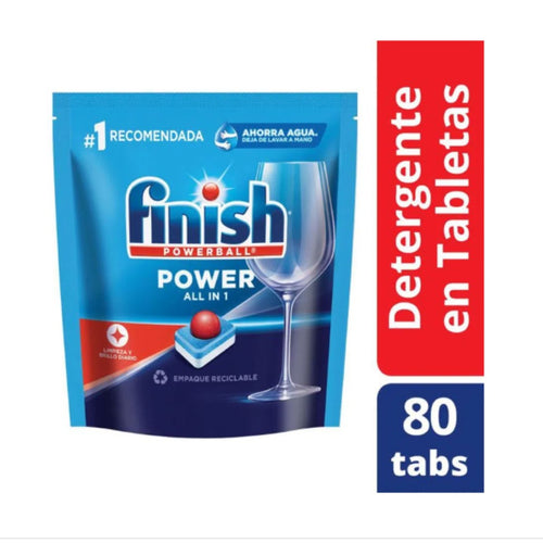 Detergente en Tabletas para lavavajillas Powerball 80un. 