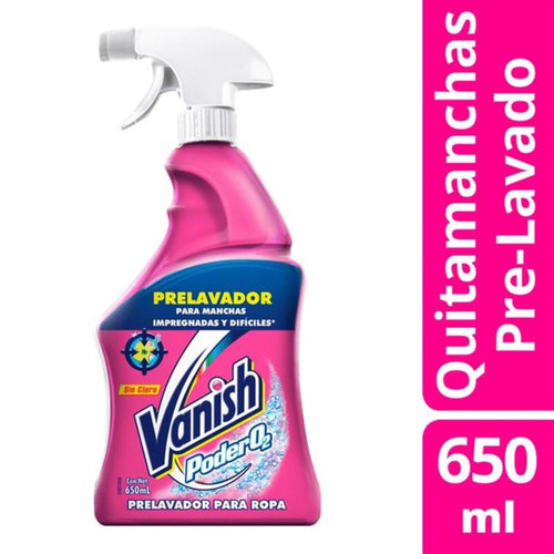 Quitamanchas Pretratado Poder O2 Rosa 650ml 