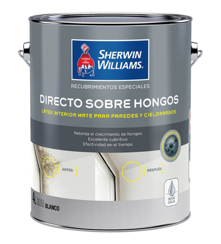 Esmalte al Agua Directo Sobre Hongos 1 Gl (3.78lt) Blanco 