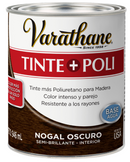 Barniz de Poliuretano + Tinte Base Agua 946ml Nogal Oscuro 