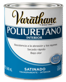 Barniz Poliuretano Interior Base Agua 946ml Transparente Satinado 