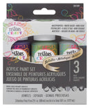 Set de 3 pinturas Acrílicas Gemas Preciosas 