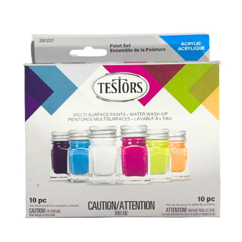 Set de 6 pinturas Acrílicas Colores Varios 