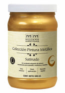 Pintura Base agua Metálica Satinada 946ml Dorado 