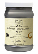 Pintura Base agua Metálica Mate 946ml Cromo 