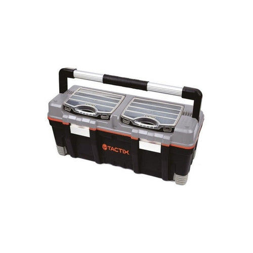 Caja de herramientas con doble organizador 66cms 