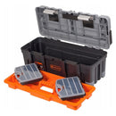 Caja de herramientas con doble organizador 66cms 