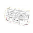 Caja de herramientas con doble organizador 66cms 