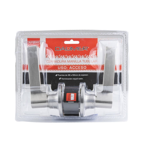 Cerradura manilla tubular Acceso AP900 Níquel Satinado 