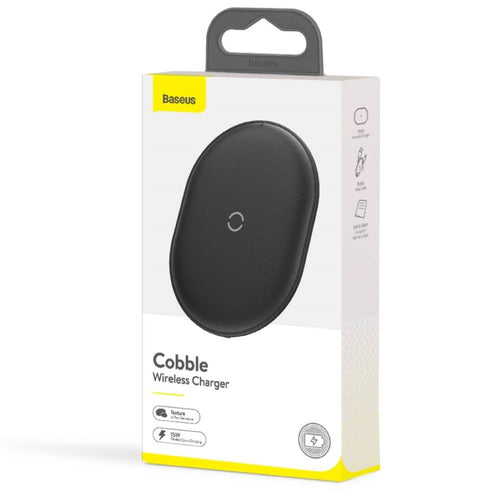 Cargador Inalámbrico Carga Rápida Cobble Qi 15W Negro 