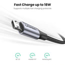 Cable USB a Micro USB 18W Negro 1mt 