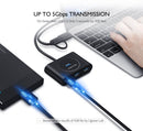 HUB USB 3.0 Negro 4 en 1 modelo CR113 1mt 